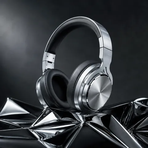 A pair of headphones photographed on a plain background, like an online shop listing.